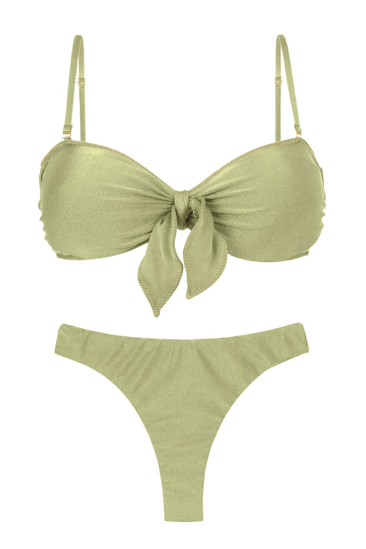 Product Front: Rio De Sol Two Piece Swimwear Set Oliva Bandeau-No Nice-Fio