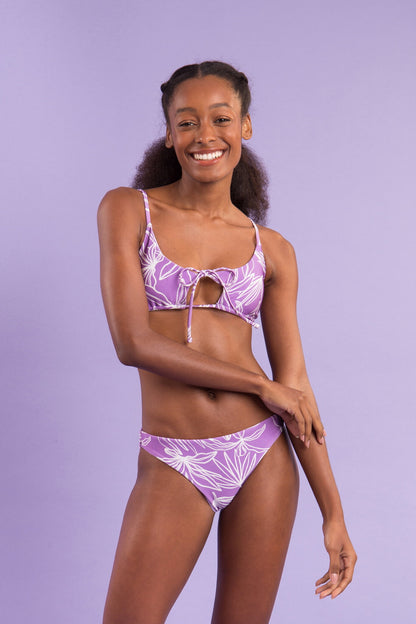 Image 08: Rio De Sol Two Piece Swimwear Set Trail-Purple Tank-Tie Essential-Comfy