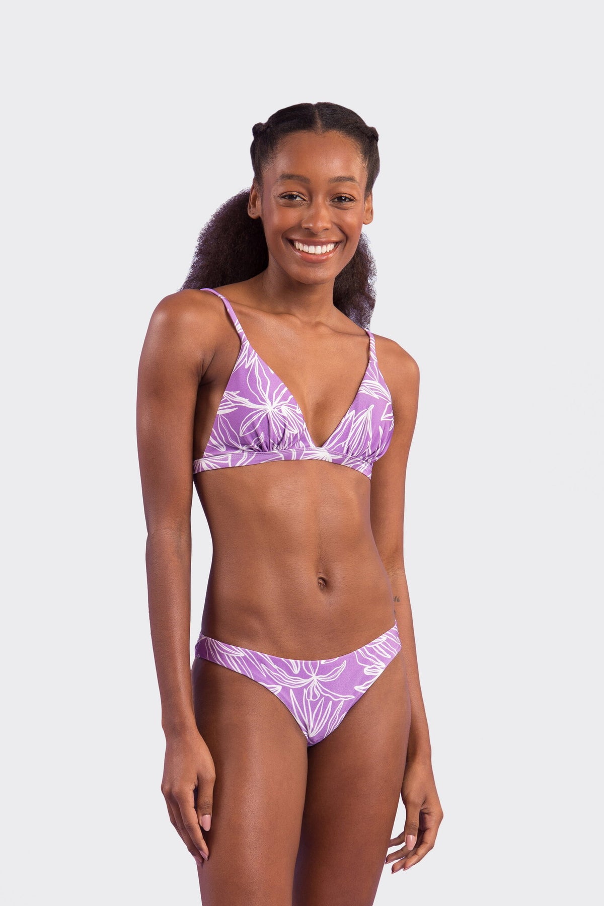 Image 04: Rio De Sol Bikini Bottoms Bottom Trail-Purple Essential