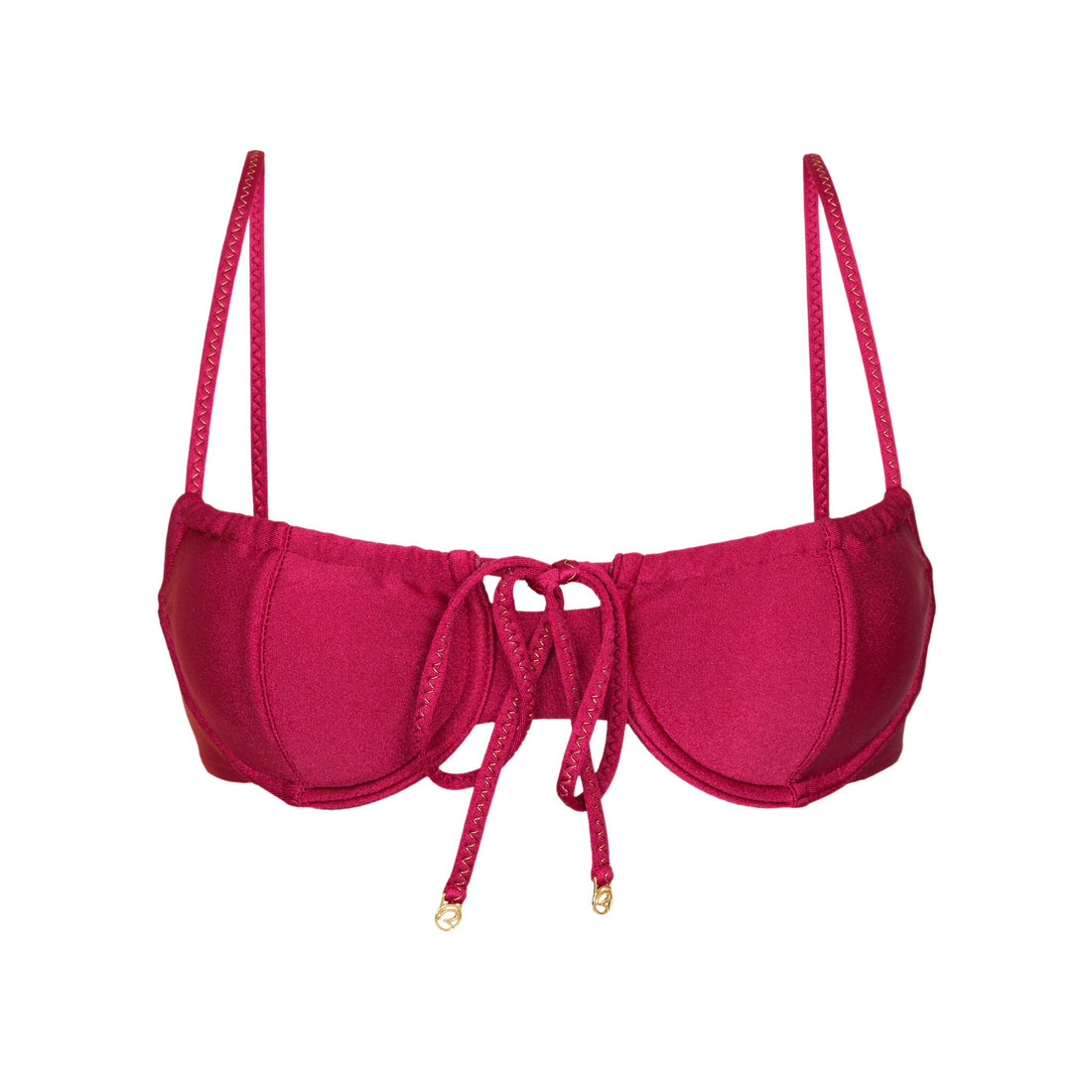 Product Front: Rio De Sol Bikini Tops Top Shimmer-Desejo Balconet-Tie