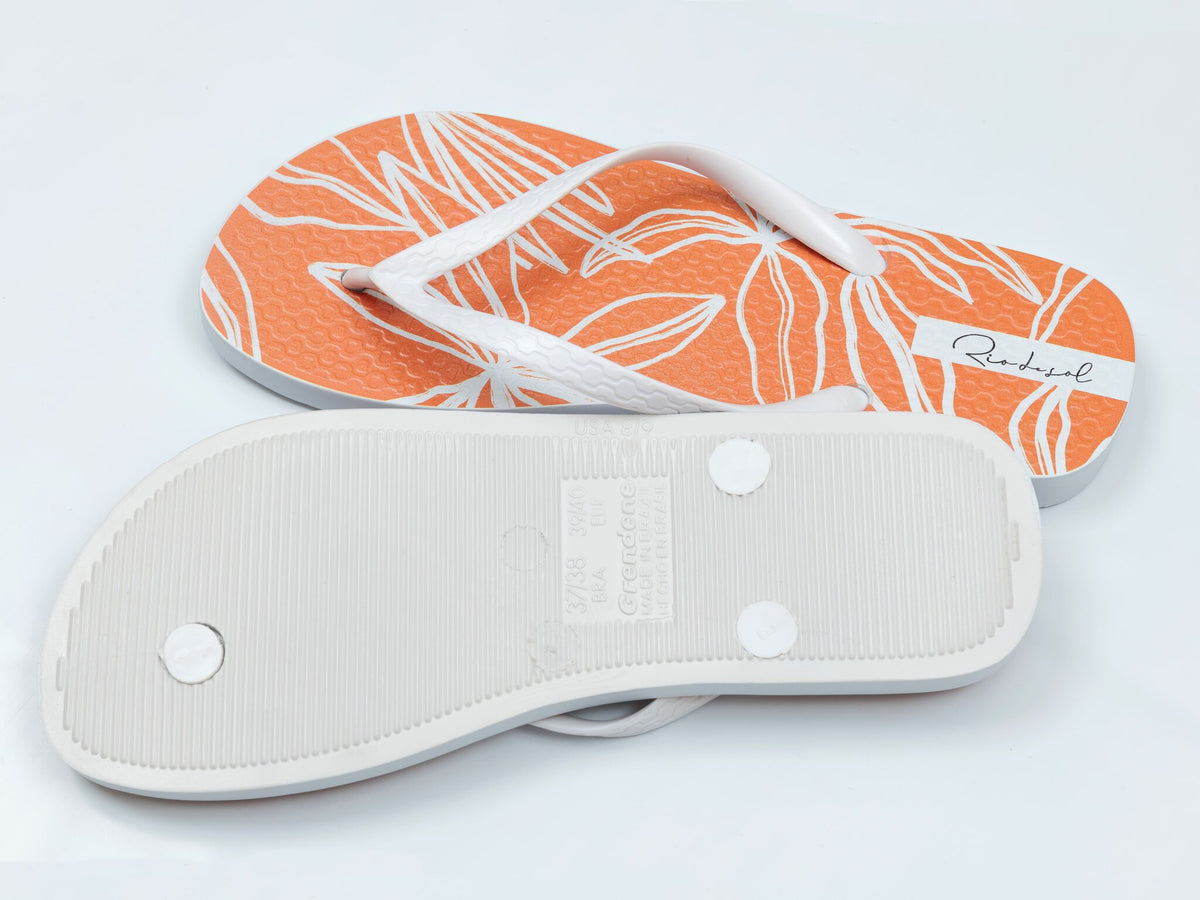 Image 03: Rio De Sol Flip-Flops Trail-Orange Slim