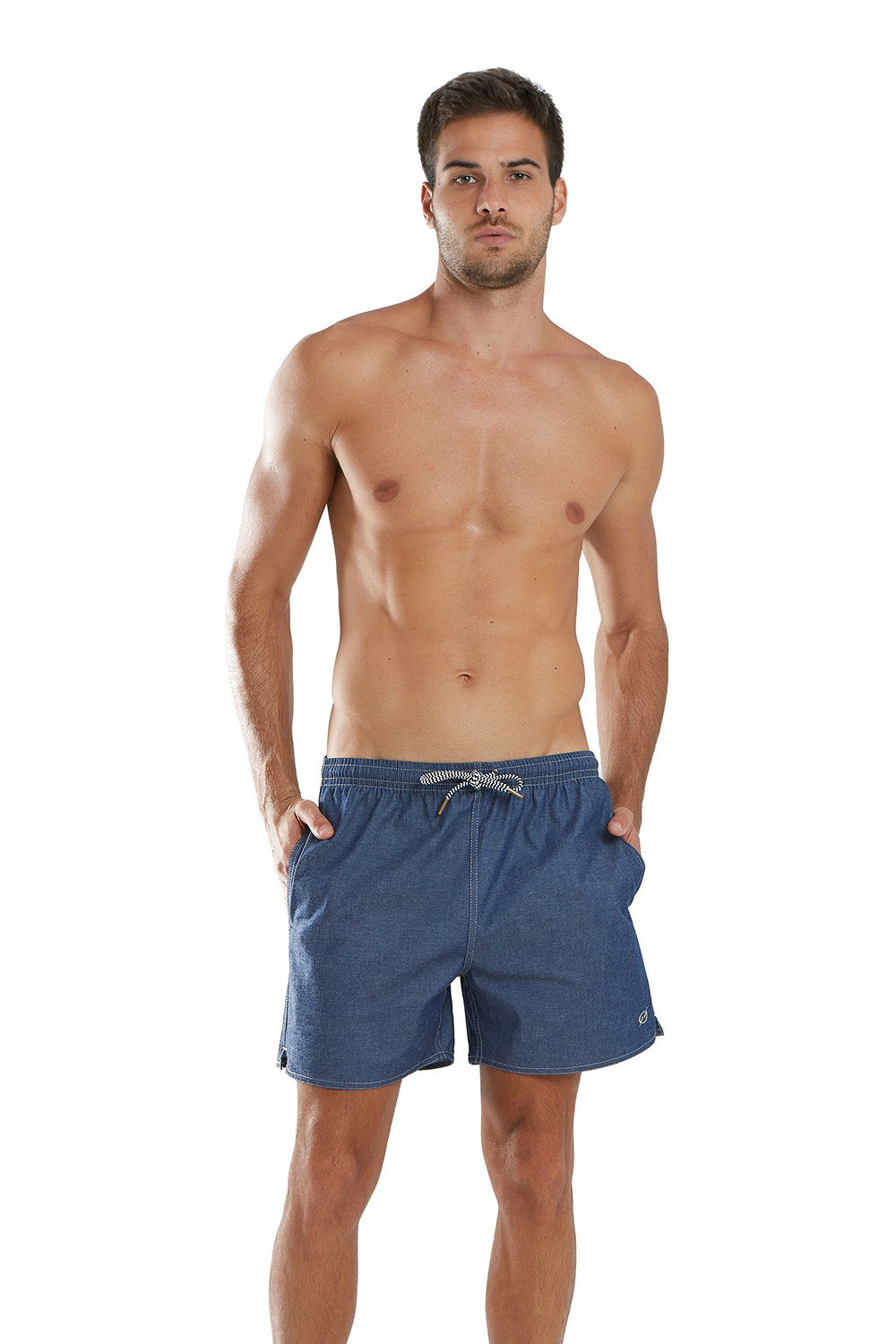 Model Front: Blueman Swim Shorts Short Pier Azul Marinho