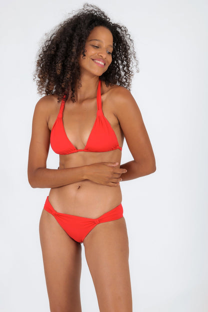 Model Front: Rio De Sol Two Piece Swimwear Set Rouge Mel