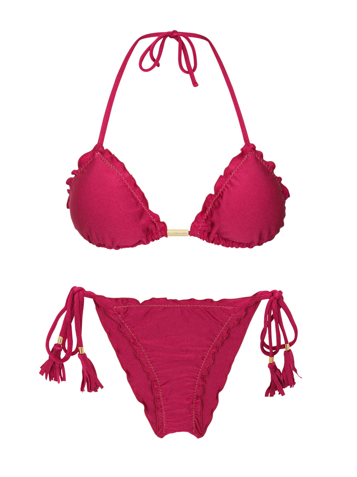 Product Front: Rio De Sol Two Piece Swimwear Set Shimmer-Desejo Frufru
