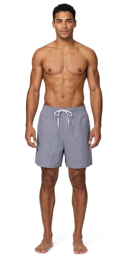 Model Front: Blueman Swim Shorts Short Cambray Azul