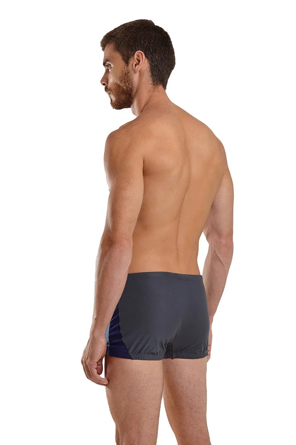 Model Back: Blueman Swim Trunks Sunga Berlim Colonia Cinza