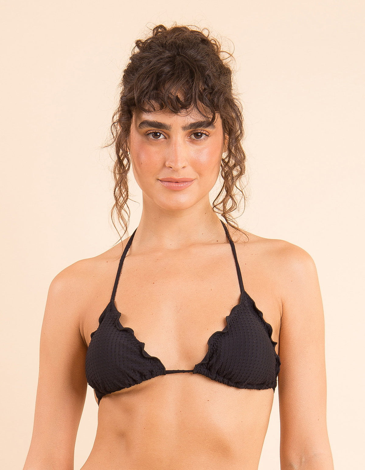 Image 11: Rio De Sol Bikini Tops Top Dots-Black Frufru