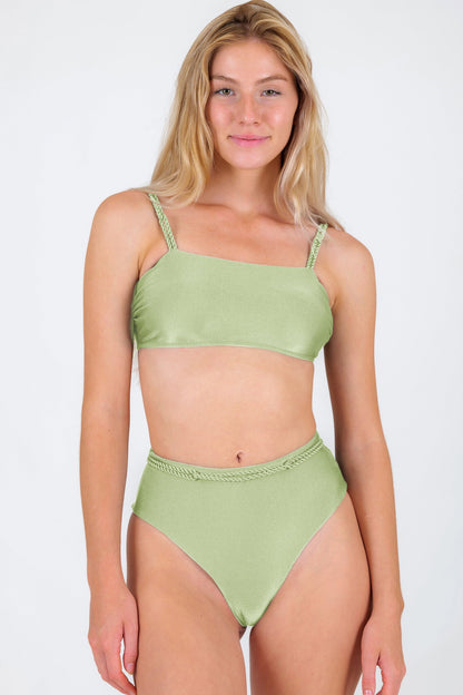 Gallery: Rio De Sol Two Piece Swimwear Set Oliva Bandeau-Reto Hotpants