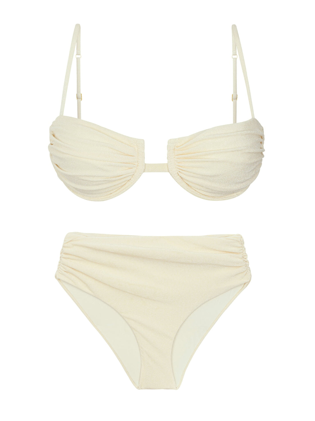 Product Front: Rio De Sol Two Piece Swimwear Set Malibu-Natural Zaya Amy