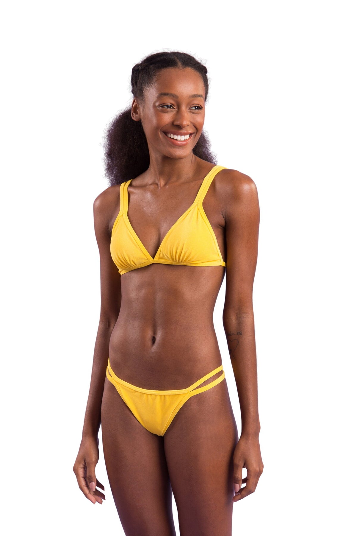Image 04: Rio De Sol Bikini Bottoms Bottom Malibu-Yellow Mini-Duo