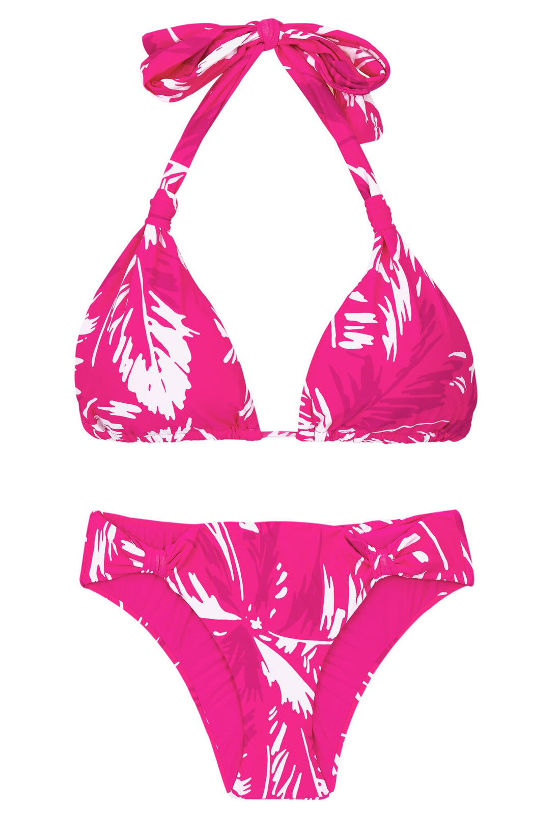 Product Front: Rio De Sol Two Piece Swimwear Set Pink-Palms Mel
