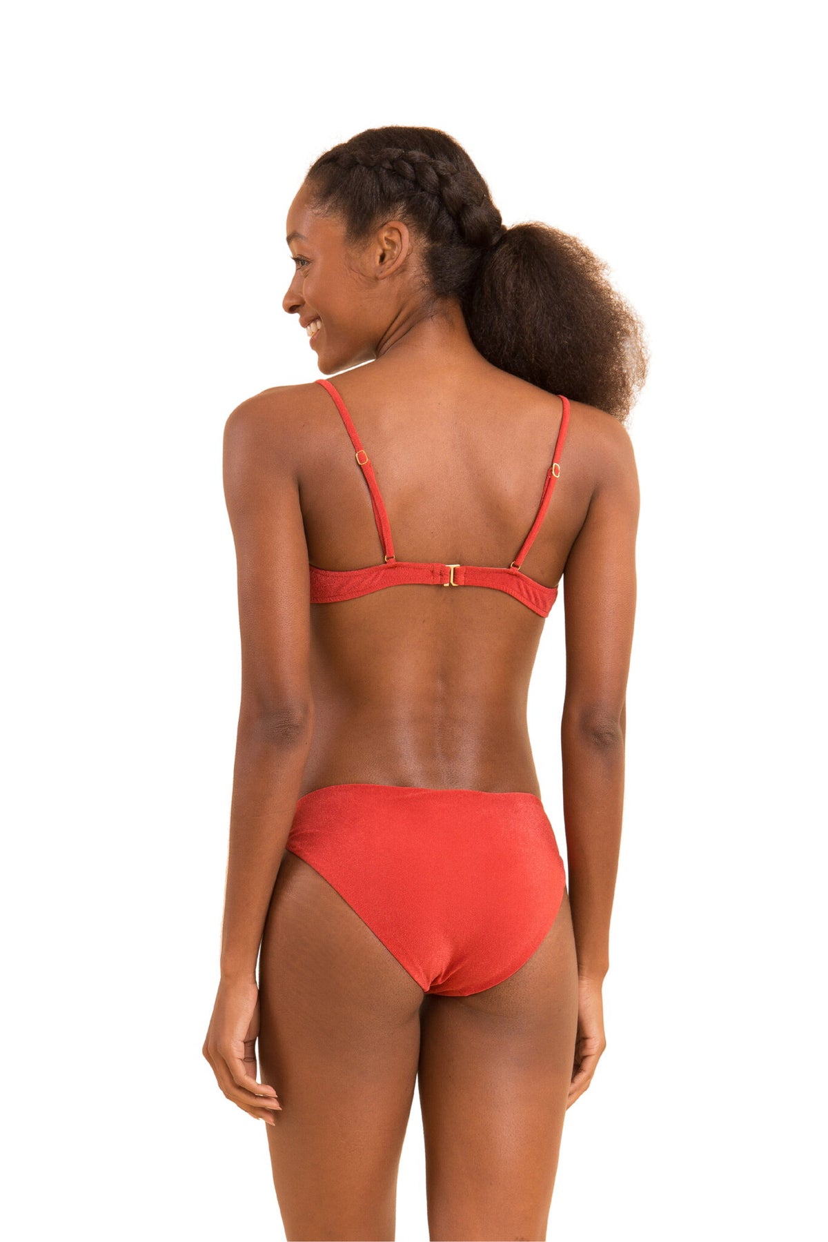 Model Back: Rio De Sol Bikini Bottoms Bottom Malibu-Chili Essential-Comfy