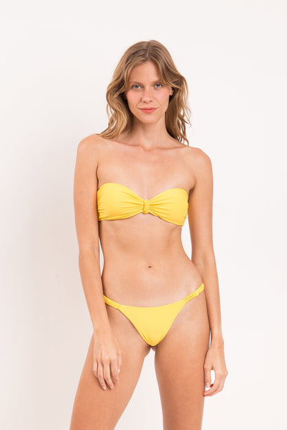 Image 09: Rio De Sol Two Piece Swimwear Set Amarelo Bandeau-Crispy Cheeky-Crispy