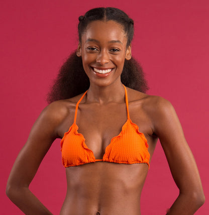 Image 10: Rio De Sol Bikini Tops Top Dots-Orange Frufru