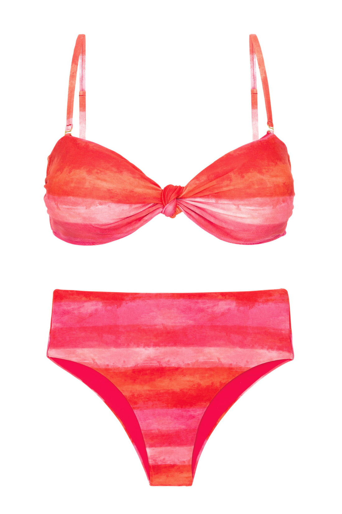 Product Front: Rio De Sol Two Piece Swimwear Set Cher Bandeau-Joy Hotpants