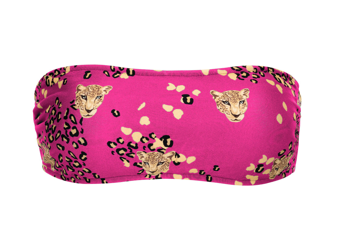 Product Front: Rio De Sol Bikini Tops Top Roar-Pink Bandeau-Reto