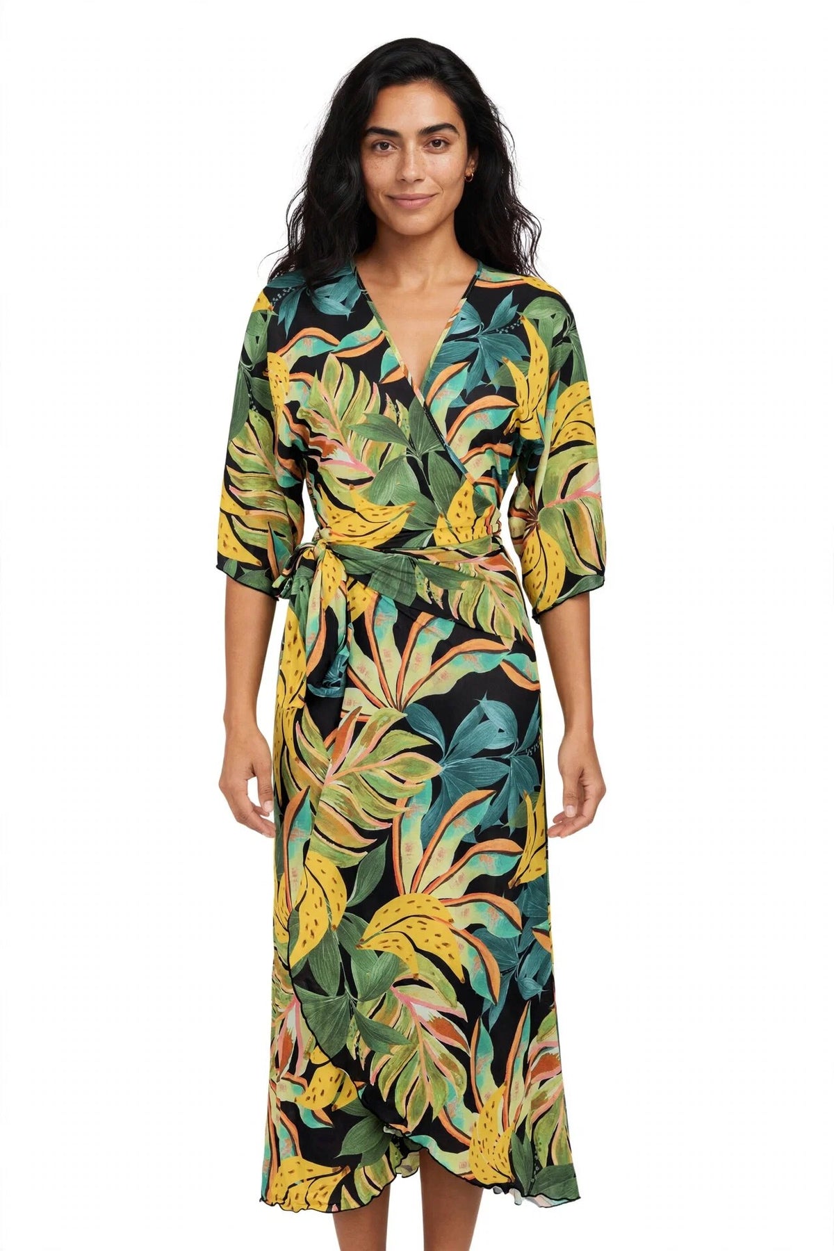 Gallery: La Playa Maxi Dresses Longo Borboleta Tropicool Preto