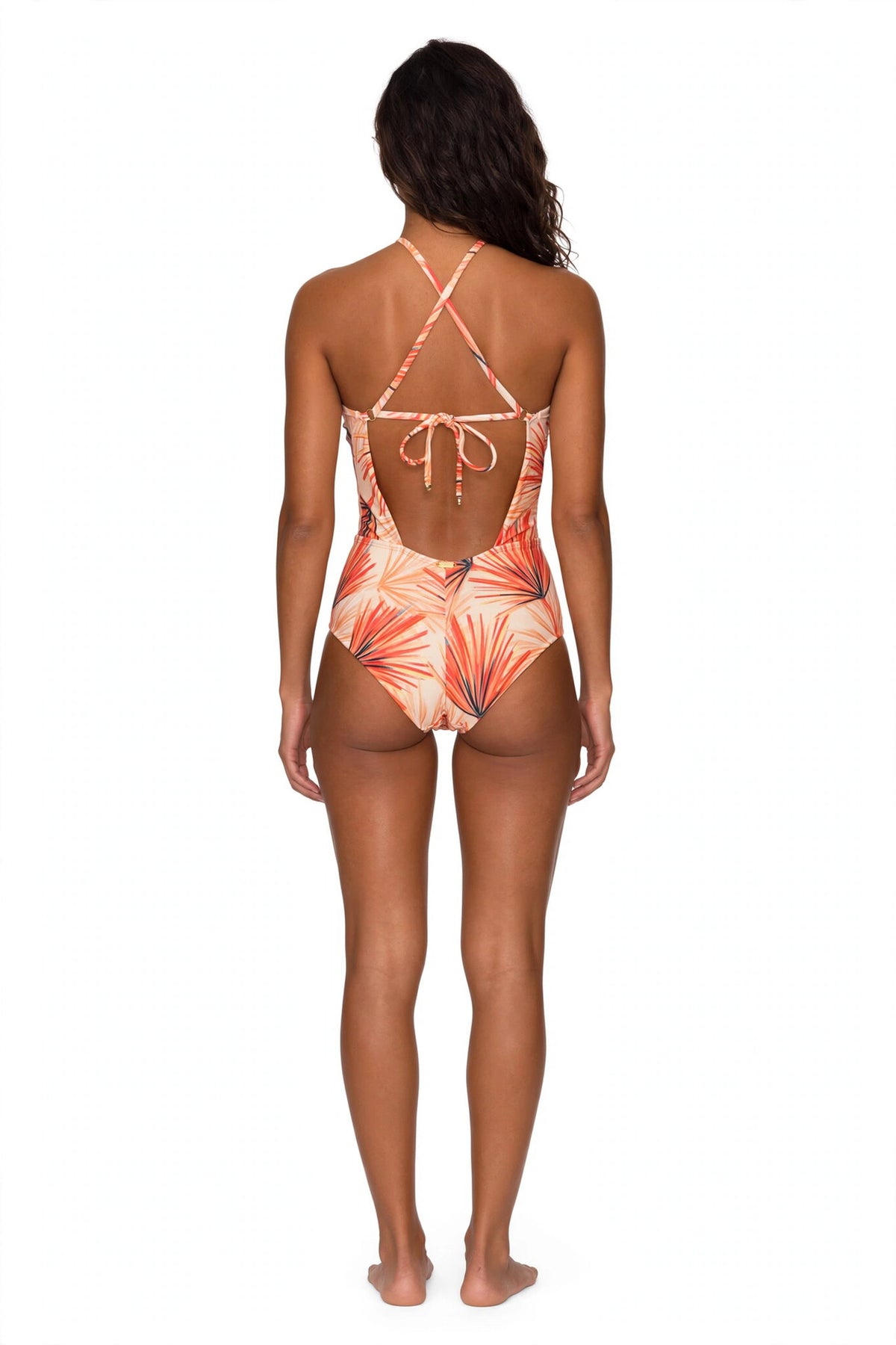 Model Back: La Playa One Piece Swimsuits Multi Caliandra