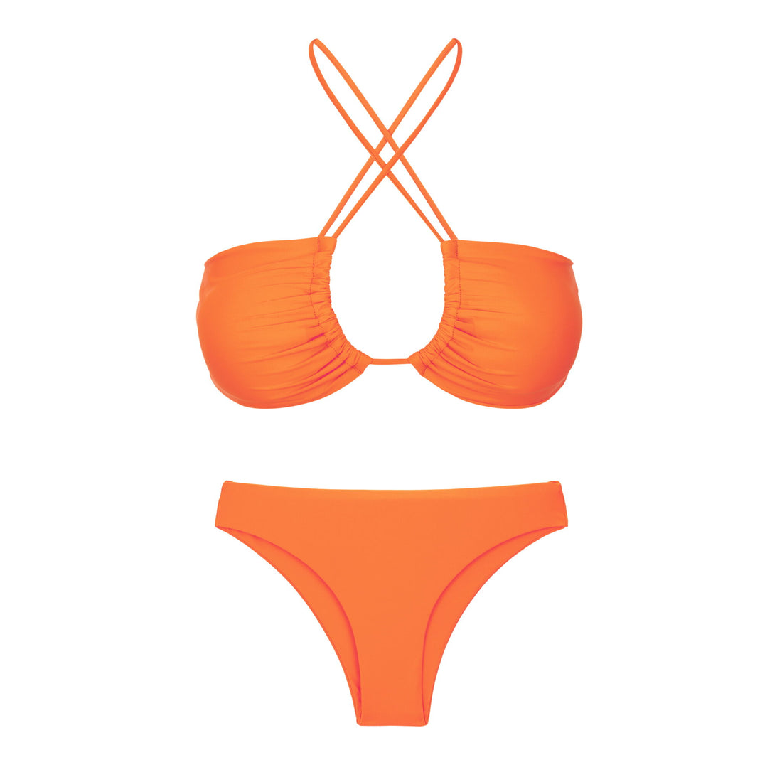 Product Front: Rio De Sol Two Piece Swimwear Set Bio-Laranjada Camille Essential