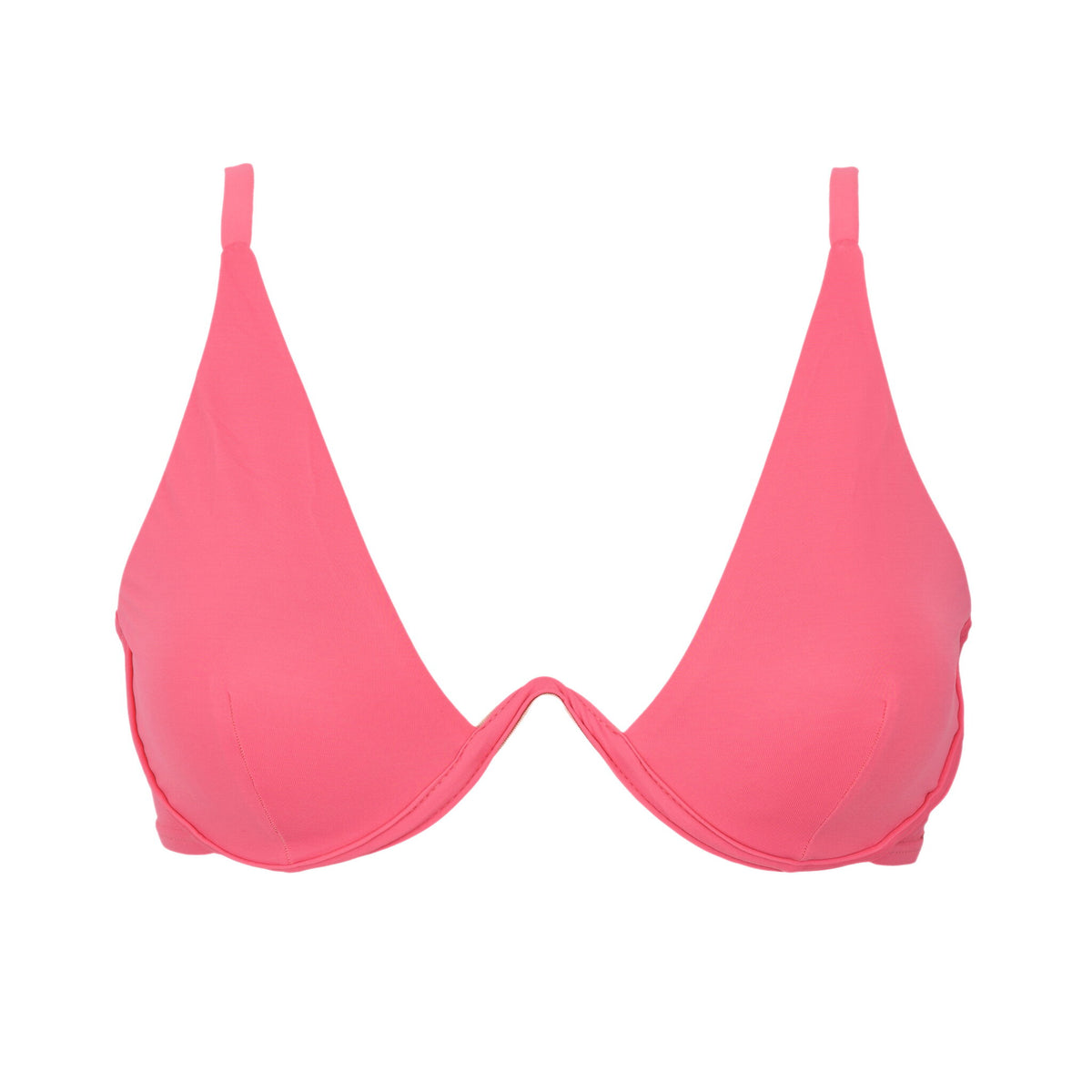 Product Front: La Playa Bikini Tops Top V Bar Pink