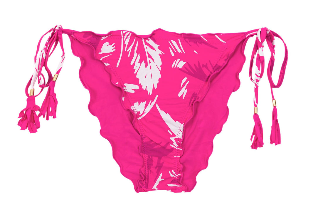Product Front: Rio De Sol Bikini Bottoms Bottom Pink-Palms Frufru-Comfy