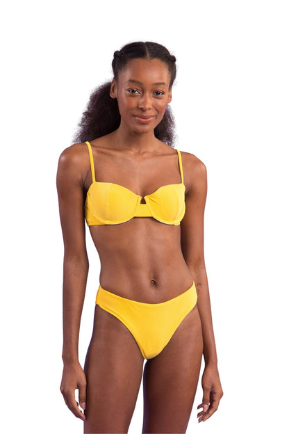 Image 04: Rio De Sol Bikini Tops Top Malibu-Yellow Balconet