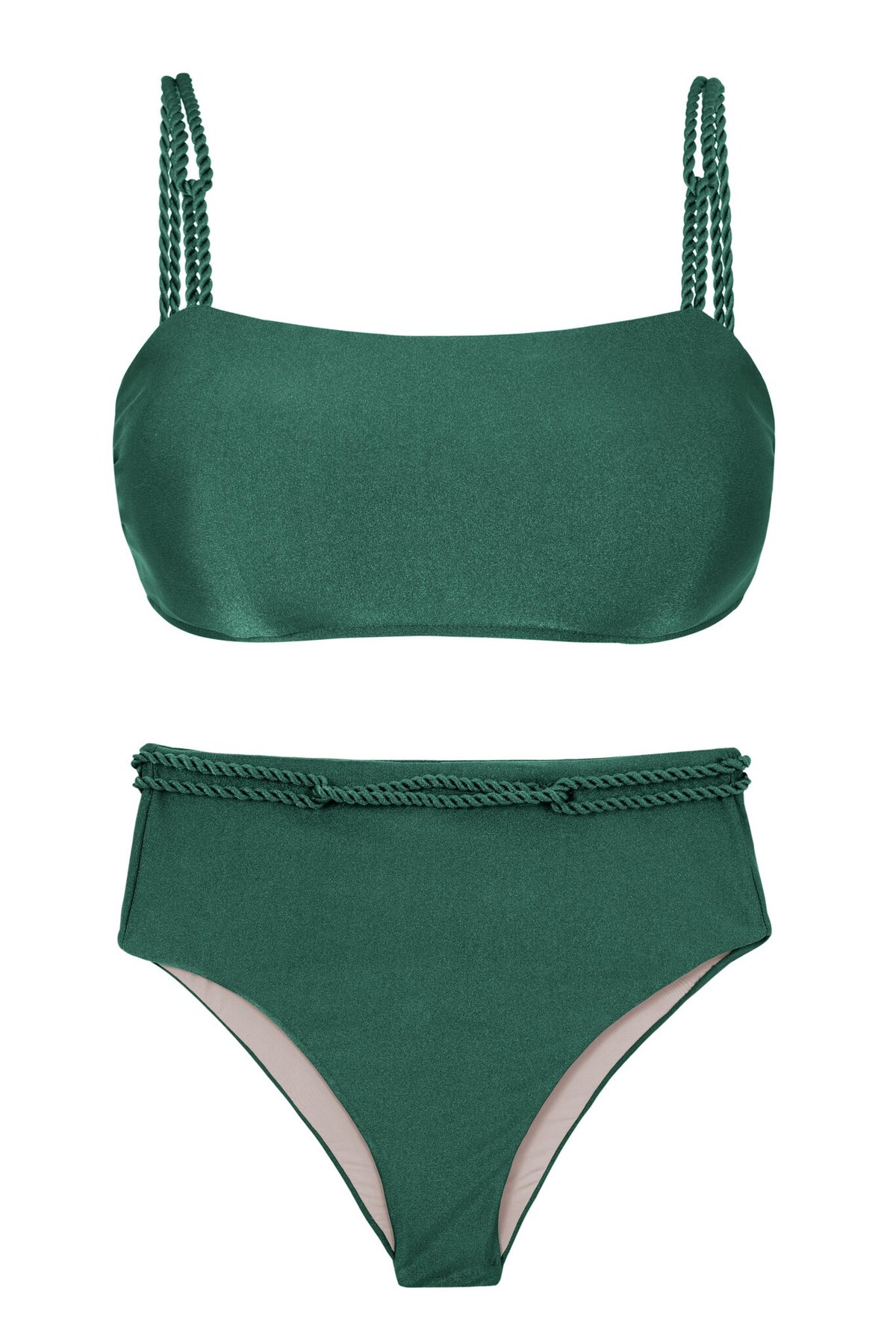 Product Front: Rio De Sol Two Piece Swimwear Set Palace Bandeau-Reto Hotpants