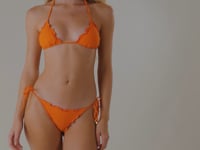 Video: Rio De Sol Two Piece Swimwear Set Dots-Orange Frufru