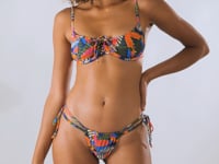 Video: Rio De Sol Two Piece Swimwear Set Jungle Balconet-Tie Pipa