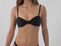 Video: Rio De Sol Two Piece Swimwear Set Touch-Black Bandeau-Joy Mia